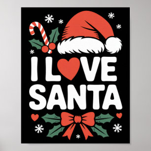 I Liebe Weihnachten Feiertag Chef Poster