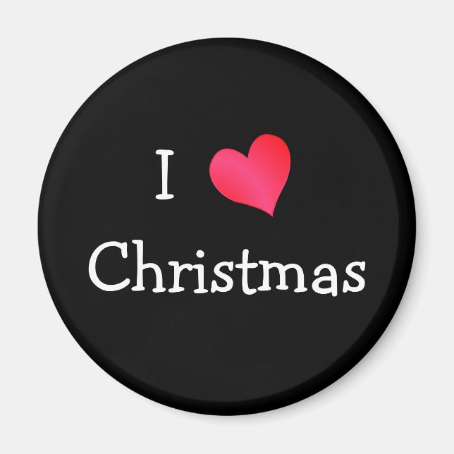I Liebe Weihnachten Magnet (Vorne)