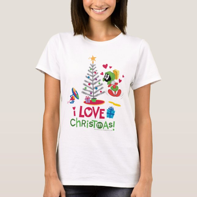 I Liebe Weihnachten - MARVIN THE MARTIAN™ T-Shirt (Vorderseite)