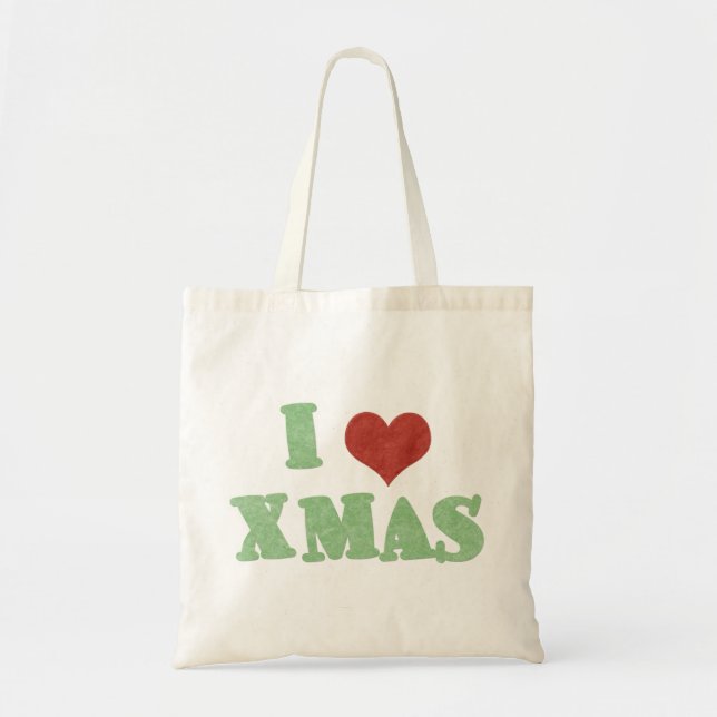 I Liebe-Weihnachten Tragetasche (Vorne)