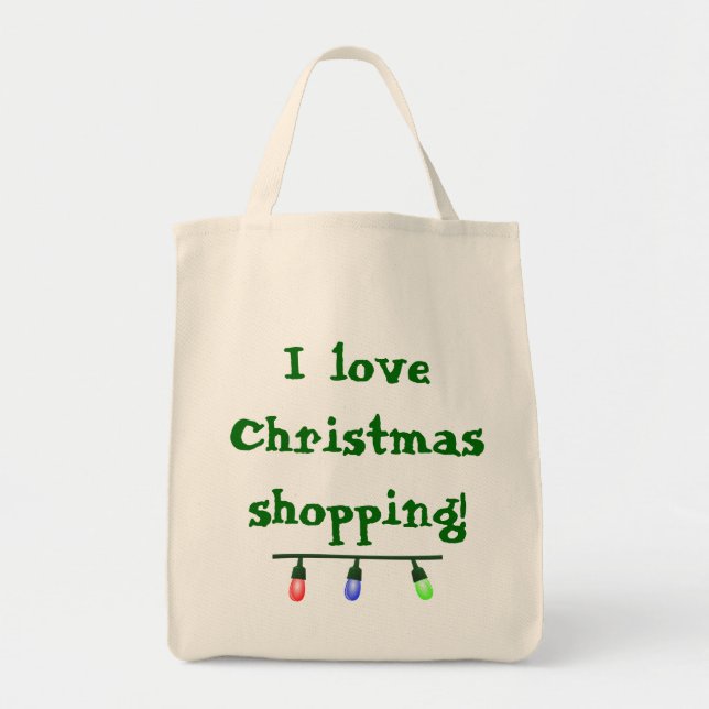 I Liebe Weihnachts-Tasche Tragetasche (Vorne)