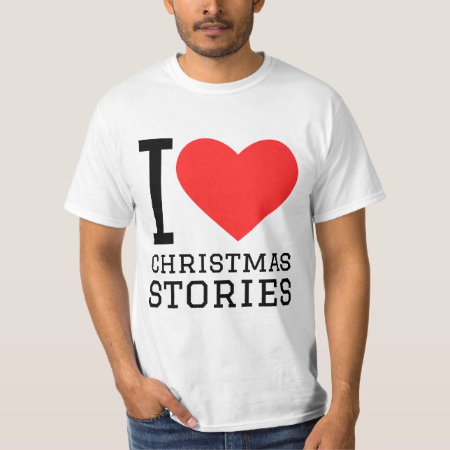 I Liebe Weihnachtsgeschichten T-Shirt (Vorderseite)