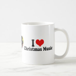 I Liebe-Weihnachtsmusik Kaffeetasse