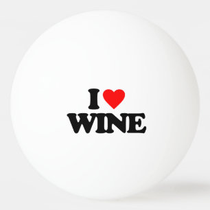 I LIEBE-WEIN TISCHTENNISBALL
