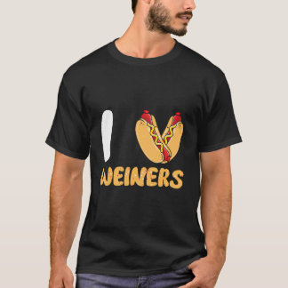 I Liebe Weiners Frank Sausage Bun Funny Hotdogs Lo T-Shirt