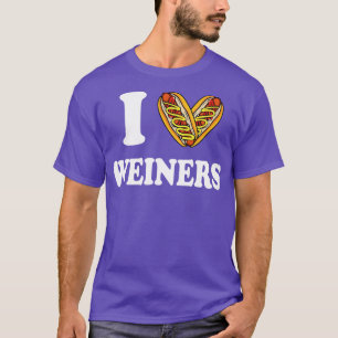 I Liebe Weiners Hotdogs Frankfurter Dackel Frank S T-Shirt
