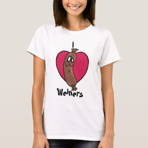 I Liebe Weiners Spitze T-Shirt