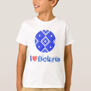 I Liebe Weißrussland Folk Muster В ы ш и в н а к а T-Shirt