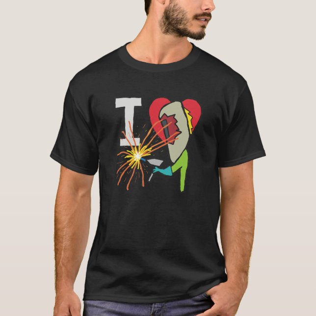 I Liebe Welding T-Shirt (Vorderseite)