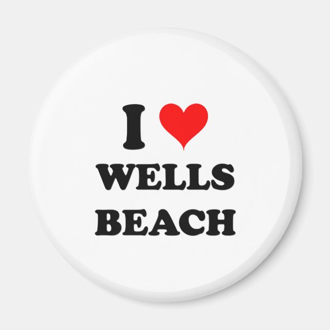 I Liebe Wells Beach Maine Magnet (Vorne)