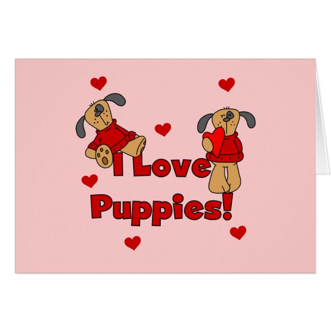 I Liebe-Welpen-T-Shirts und Geschenke (Vorderseite (Horizontal))