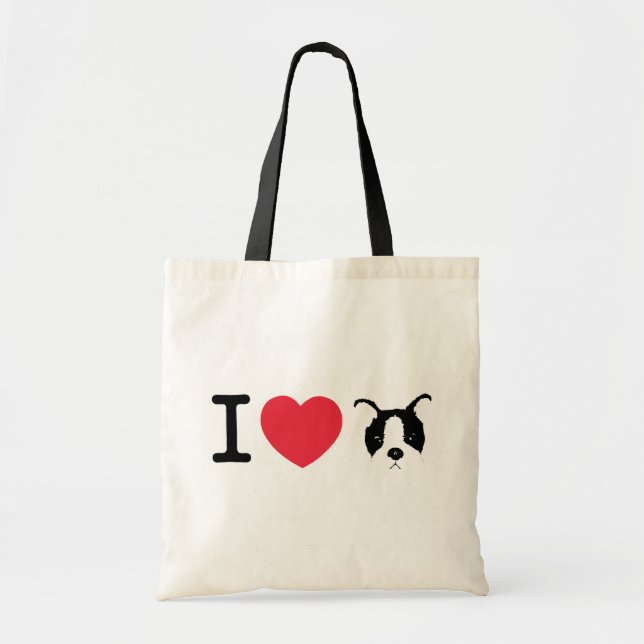 I Liebe-Welpen-Tasche Tragetasche (Vorne)