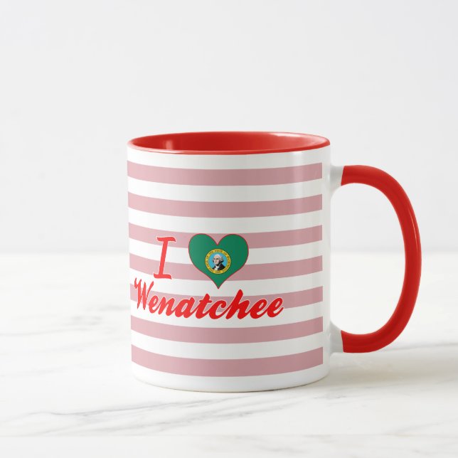 I Liebe Wenatchee, Washington Tasse (Rechts)