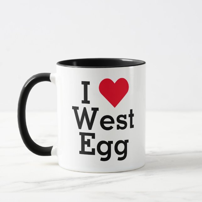 I Liebe West Egg Tasse (Links)