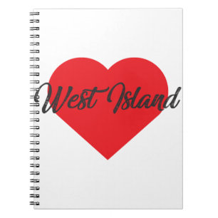 I Liebe West Island - Cocos Islands Notizblock