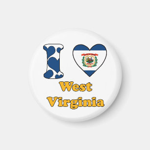 I Liebe West Virginia Magnet