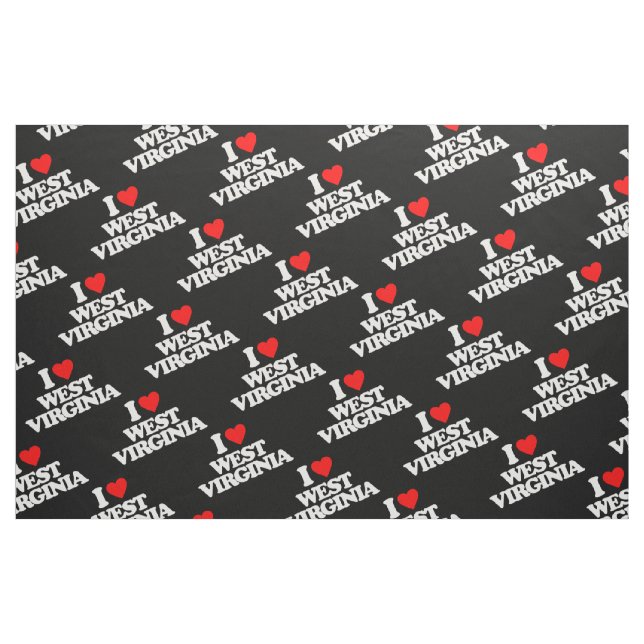 I LIEBE WEST VIRGINIA STOFF (Fat Quarter (45,7 x 55,9 cm))