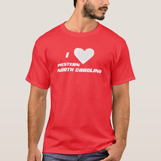 I Liebe Western North Carolina T-Shirt (Vorderseite)