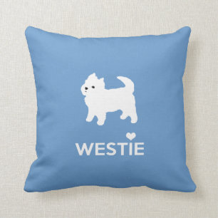 I Liebe Westie Hunde - Westhochland-weißer Terrier Kissen