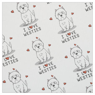 I Liebe Westies - West Highland White Terriers Stoff