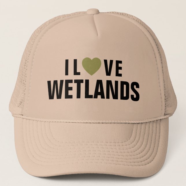 I Liebe Wetlands™ Trucker Hat Truckerkappe (Vorderseite)