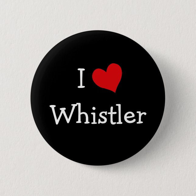 I Liebe Whistler Button (Vorderseite)