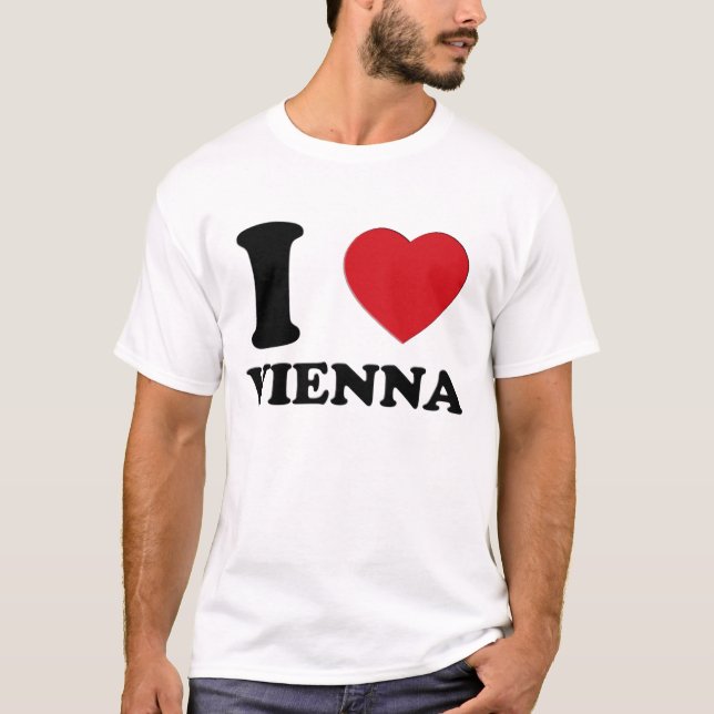 I LIEBE WIEN 3D T-Shirt (Vorderseite)