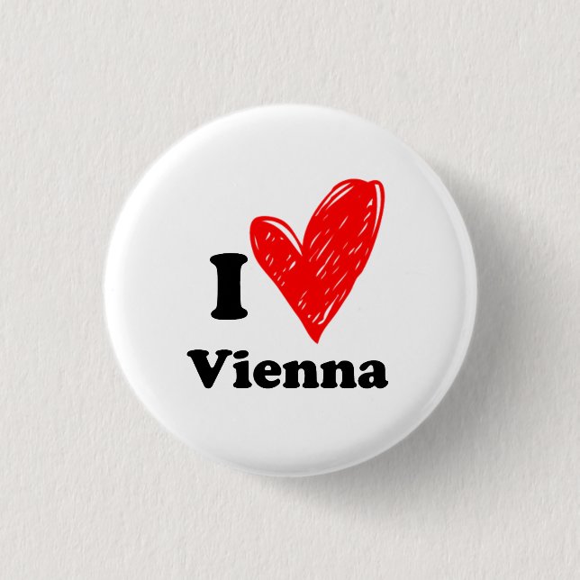 I Liebe Wien Button (Vorderseite)