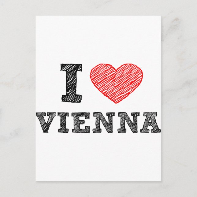 I Liebe Wien Postkarte (Vorderseite)