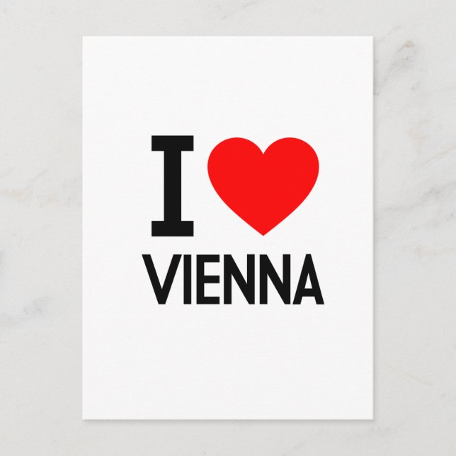 I Liebe Wien Postkarte (Vorderseite)