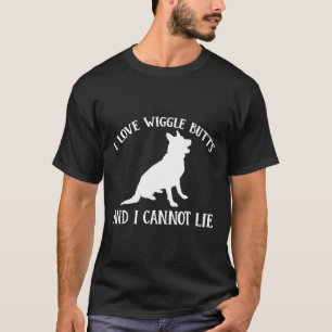 I Liebe Wiggle Hintern German Shepherd Apparel Pup T-Shirt