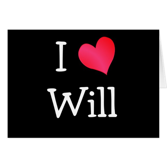 I Liebe Will (Vorderseite (Horizontal))