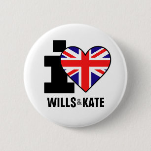 I Liebe-Willen u. Kate Knopf Button