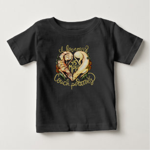 I Liebe Windhunde niedlich 45 MPH Couch Kartoffeln Baby T-shirt