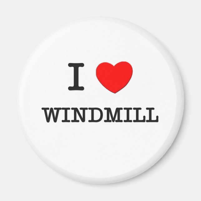 I LIEBE WINDMILL MAGNET (Vorne)