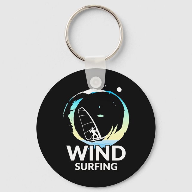 I Liebe Windsurfen Schlüsselanhänger (Vorderseite)