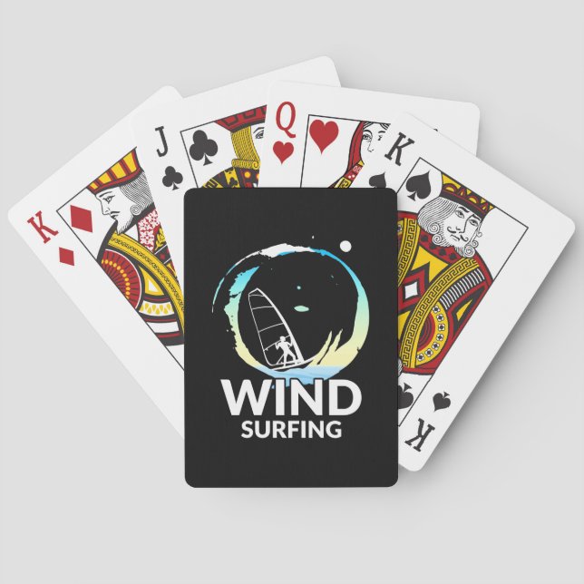 I Liebe Windsurfen Spielkarten (Rückseite)
