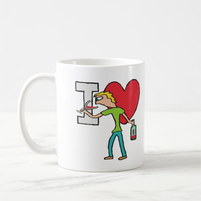 I Liebe Wine Kaffeetasse (Links)