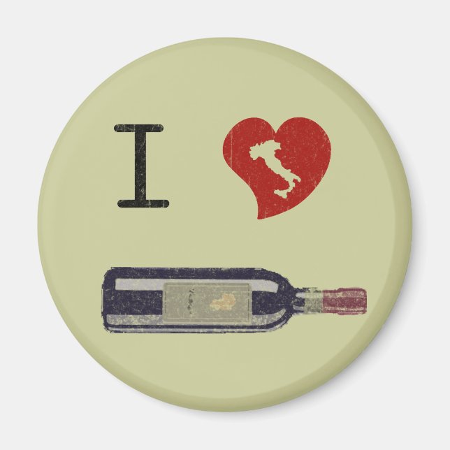 I Liebe Wine Magnet (Vorne)