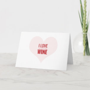 I LIEBE WINE- SIE MEHR ALS lustige Valentinekarte Feiertagskarte