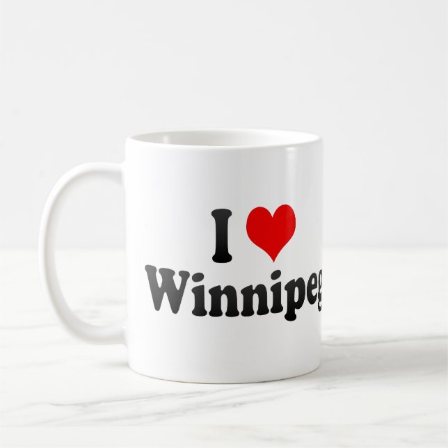I Liebe Winnipeg, Kanada Kaffeetasse (Links)