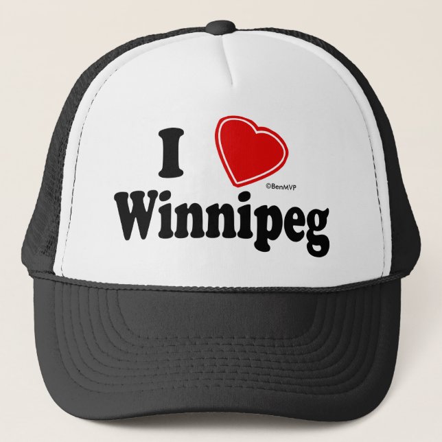 I Liebe Winnipeg Truckerkappe (Vorderseite)