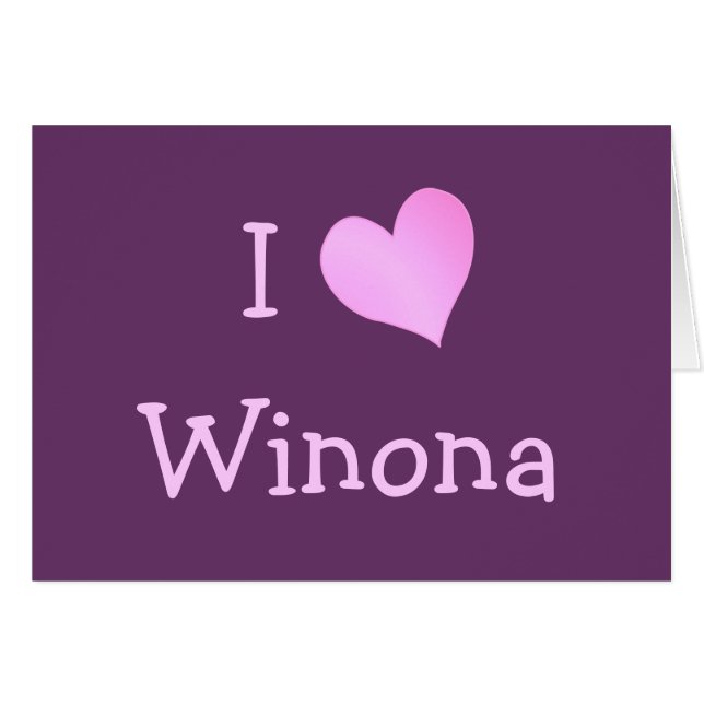 I Liebe Winona (Vorderseite (Horizontal))