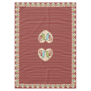 I Liebe Winter Birds and Berries 60" x 84" Tischdecke