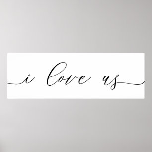 I Liebe wir Druck Poster