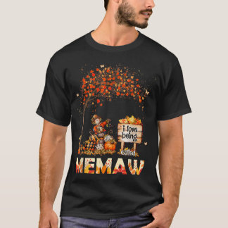 I Liebe wird Memaw Bauer Herbstlaub Autum genannt T-Shirt