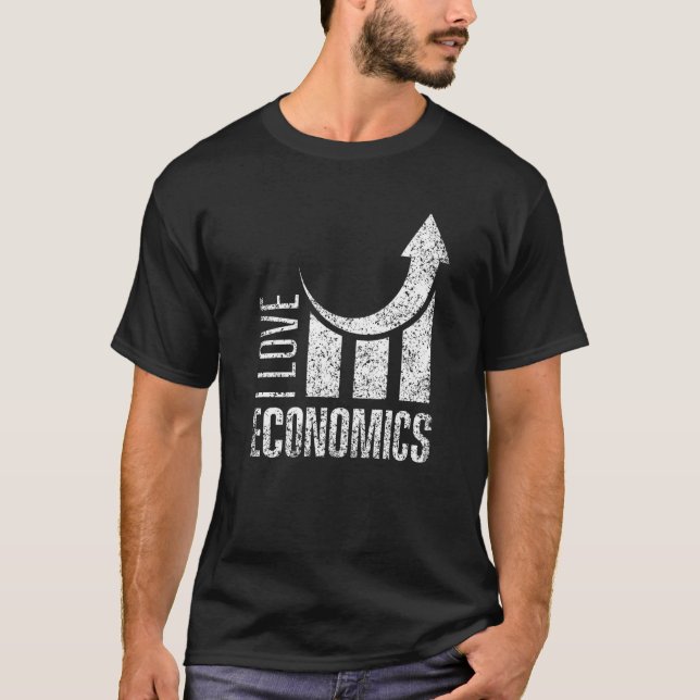 I Liebe Wirtschaft Makroökonomie Mikroökonomie Wir T-Shirt (Vorderseite)