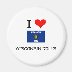 I Liebe Wisconsin Dells Wisconsin Magnet