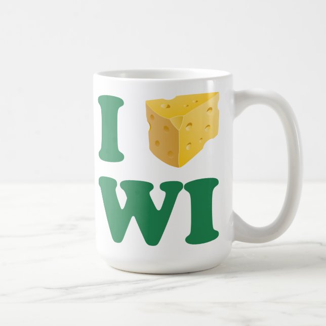 I Liebe-Wisconsin-Tasse Tasse (Rechts)