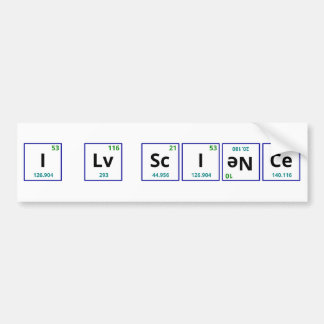 I Liebe-Wissenschaft Autoaufkleber